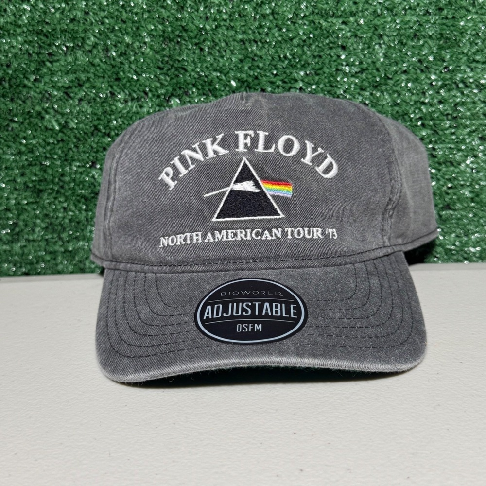 Pink Floyd Hat North American Tour 73 Gray Snapback Dark Side Moon One Size New
